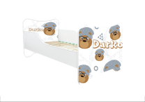 ABC Beds Dečiji Krevet 160X80 cm Meda Naučnik sa Imenom Vašeg Deteta