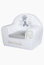 Foteljica Tri drugara - Belo Siva