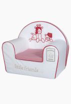 Foteljica Tri drugara - Belo Crvena