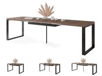 Avari Sto na Razvlačenje Braon Hrast-Crni