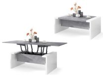 Multifunkcionalni Sto Space Belo-Sivi