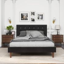 Versaj Bračni Krevet 216X164X108 cm - Crni