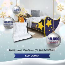 Dečiji Krevet 160X80Cm (T1 160) Teddy + Jorgan i Jastuk